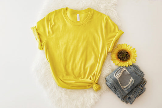 Maize Yellow Bella + Canvas Unisex Tee