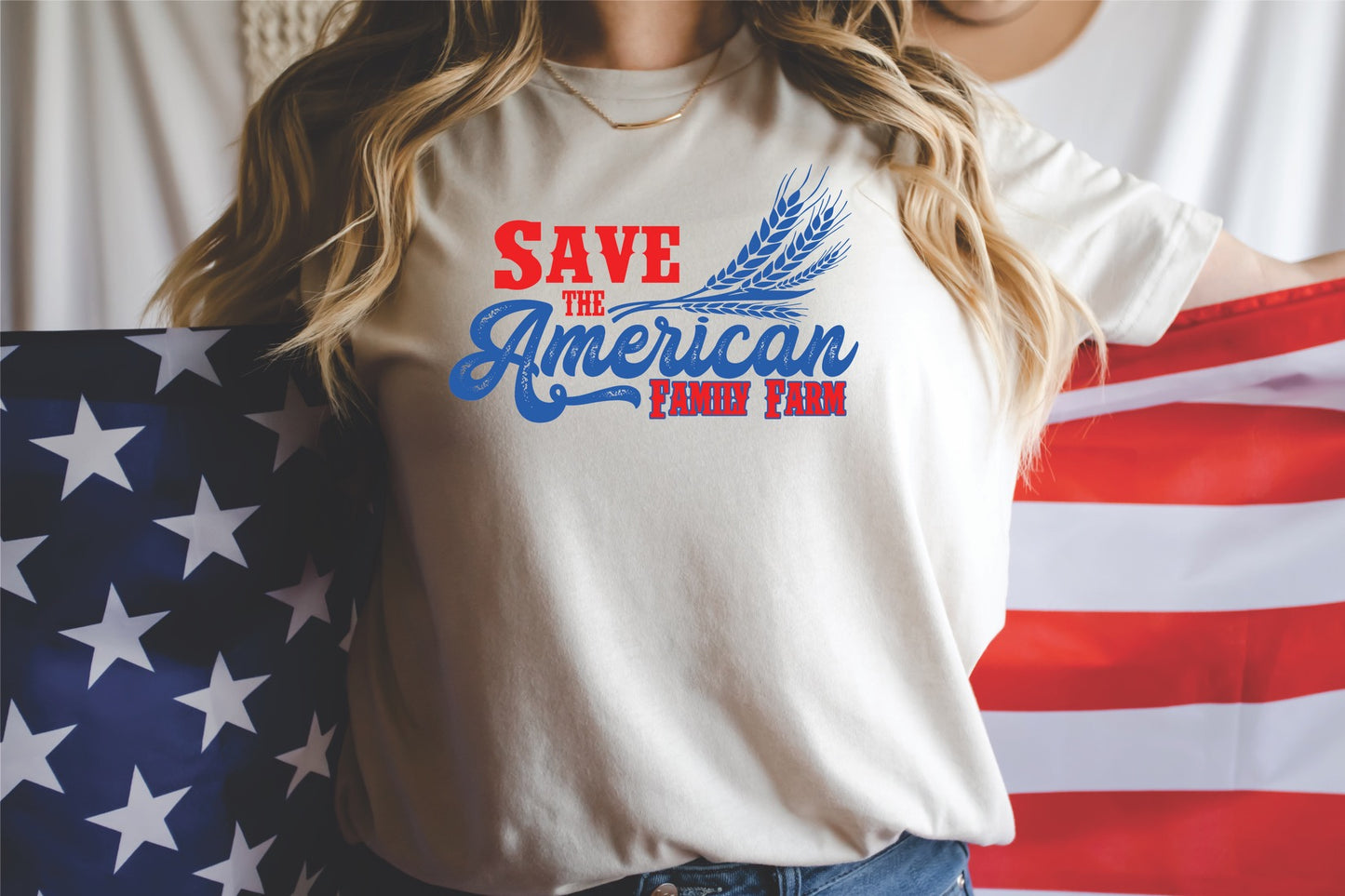 *Save The American Family Farm T-Shirt or Crew Sweatshirt