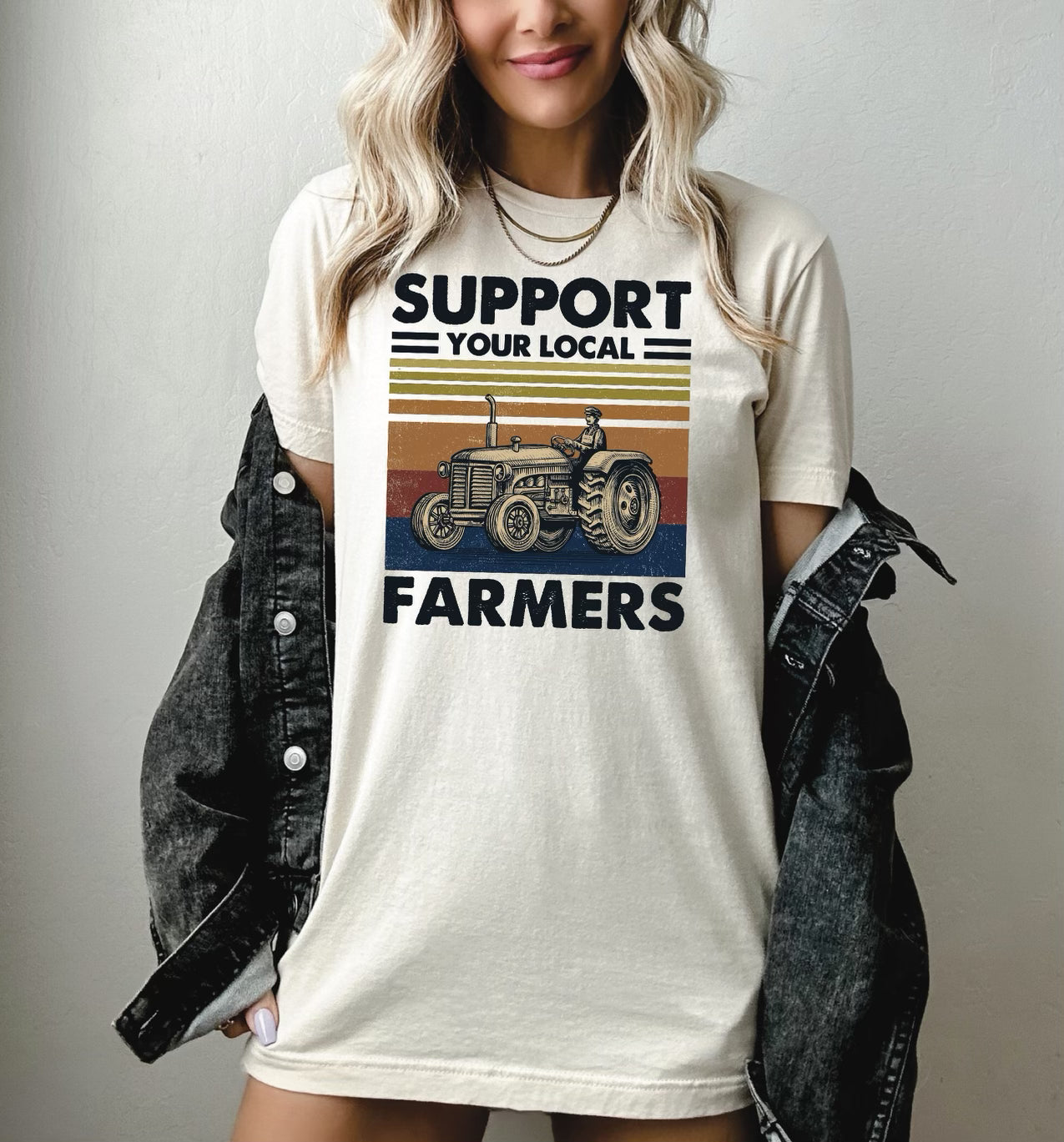 *Support Your Local Farmers T-Shirt or Crew Sweatshirt