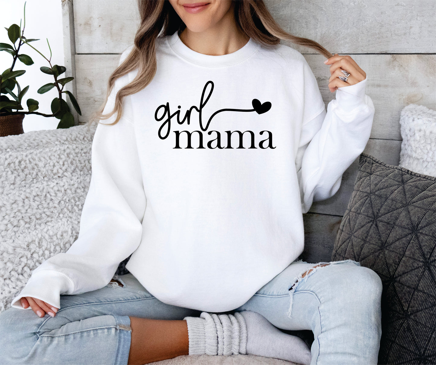 *Girl Mama T-Shirt or Crew Sweatshirt