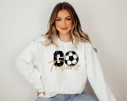 Go Trojans Crew Sweatshirt (Rigby Soccer)