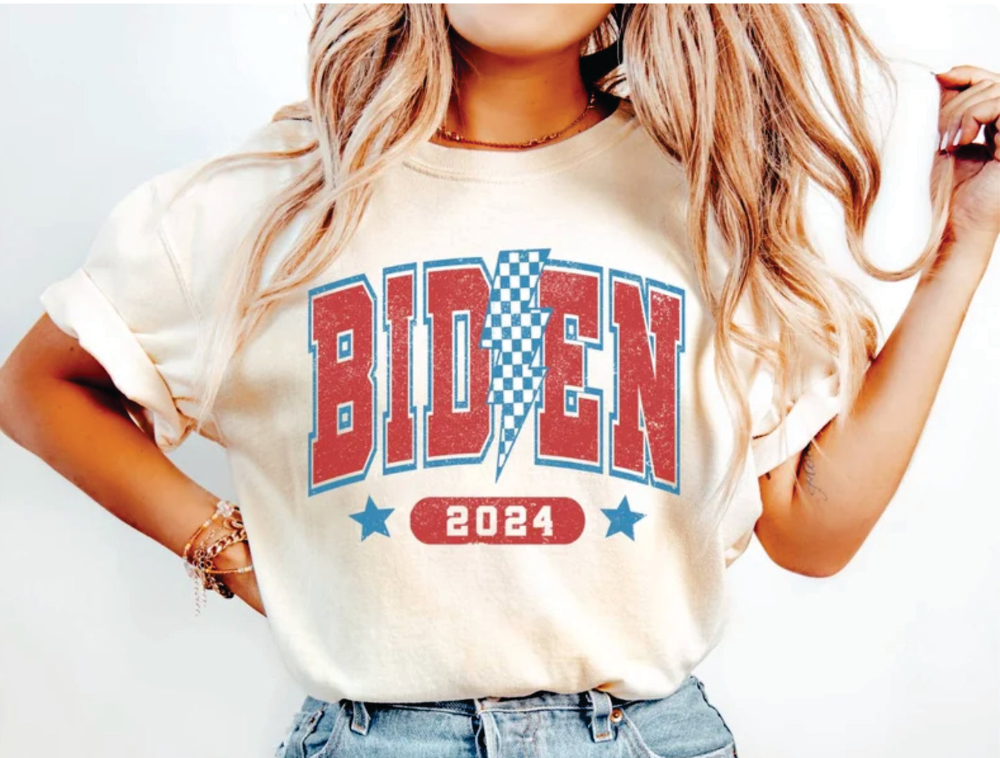 *Biden 2024 T-Shirt or Crew Sweatshirt