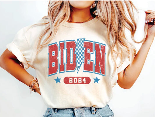 *Biden 2024 T-Shirt or Crew Sweatshirt