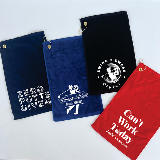 Funny Golf Towels (Set F)