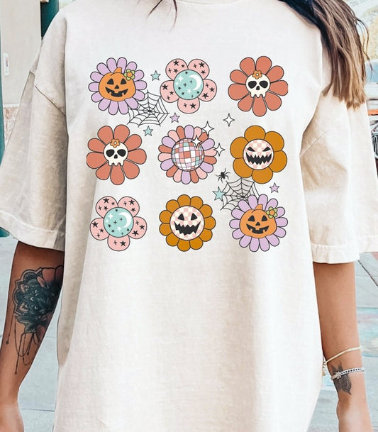 9 Halloween Flowers Tee