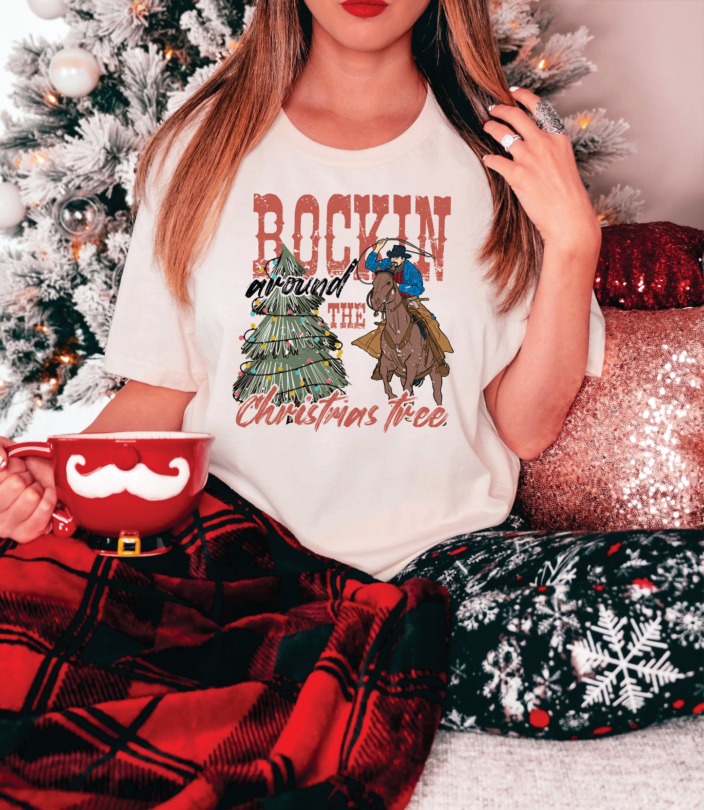 Cowboy Theme Holiday Bella Tees