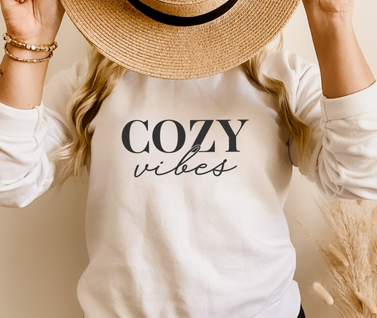 Cozy Vibes T-Shirt or Crew Sweatshirt