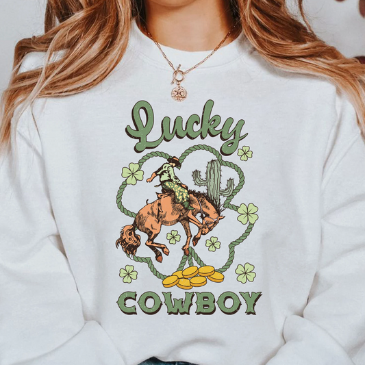 Lucky Cowboy Crew Sweatshirt
