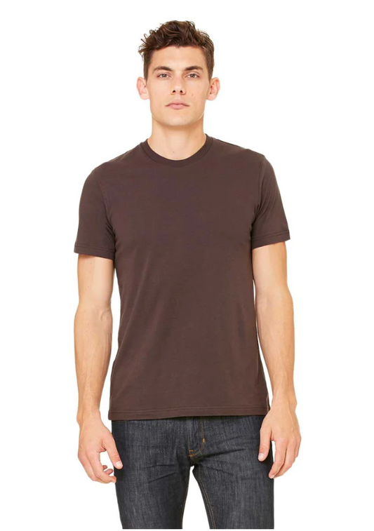 Brown Bella + Canvas Unisex Tee