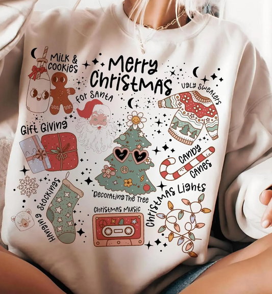 Merry Christmas Favorite Things T-Shirt or Crew Sweatshirt