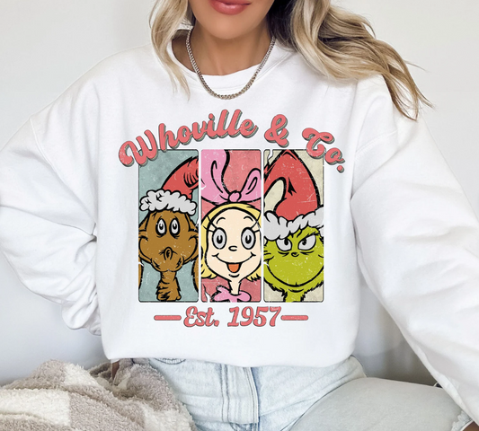 Whoville & Co. Est. 1957 T-Shirt or Crew Sweatshirt