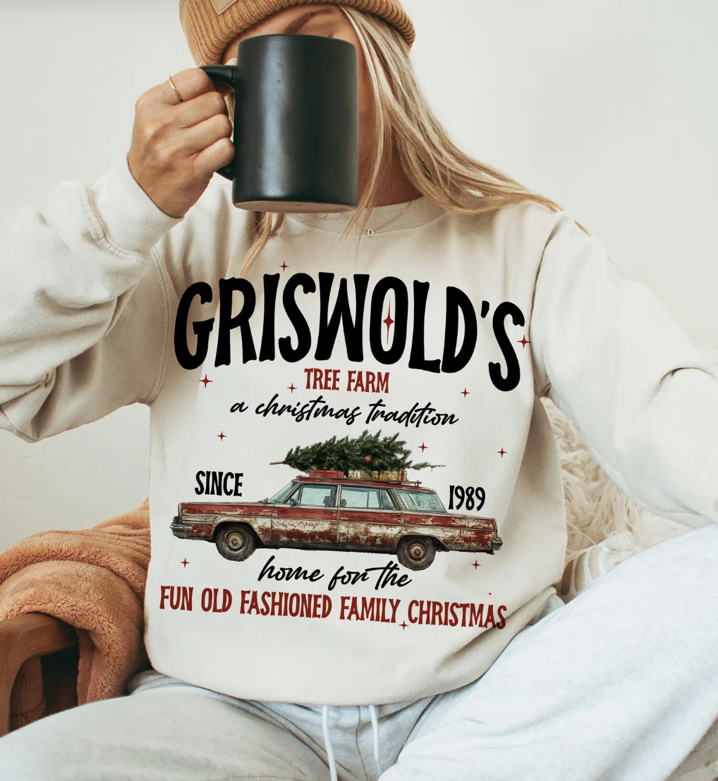 Griswold's Tree Farm For Old Fashioned Family Christmas T-Shirt or Crew Sweatshirt