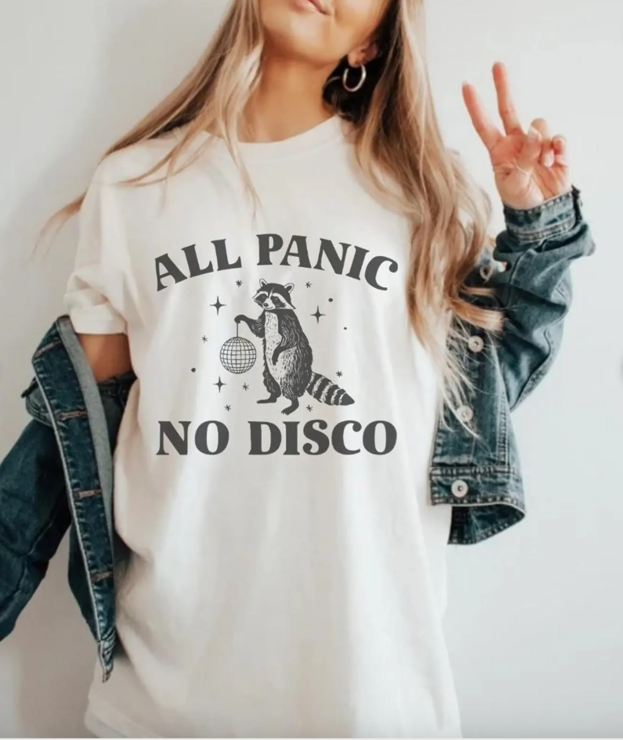 All Panic No Disco Raccoon T-Shirt or Crew Sweatshirt