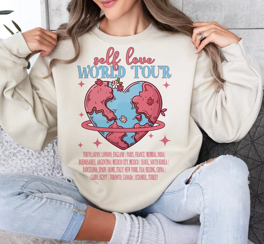 Self Love World Tour T-Shirt or Crew Sweatshirt