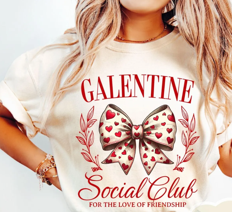 Galentine Social Club T-Shirt or Crew Sweatshirt