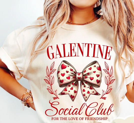 Galentine Social Club T-Shirt or Crew Sweatshirt