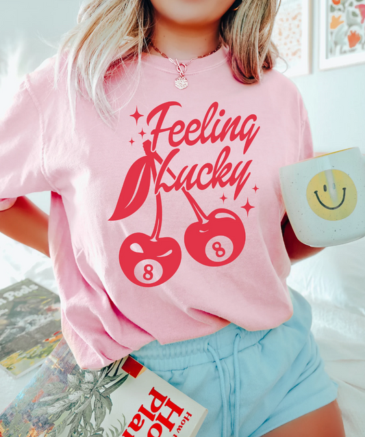Feeling Lucky 8 Ball Cherries T-Shirt or Crew Sweatshirt