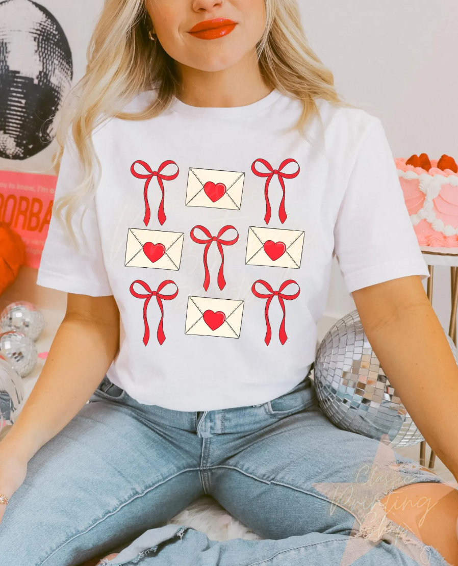 Bows & Envelopes T-Shirt or Crew Sweatshirt