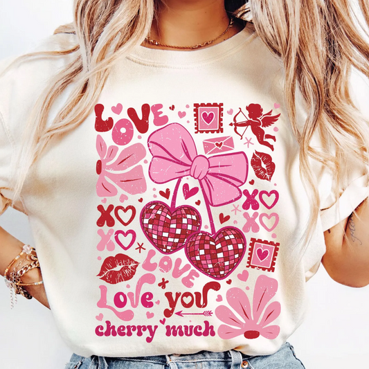 Love You Cherry Much Collage T-Shirt or Crew Sweatshirt