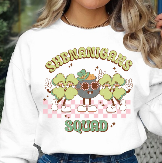 Shenanigans Squad T-Shirt or Crew Sweatshirt