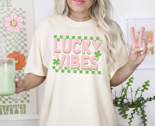 Lucky Vibes T-Shirt or Crew Sweatshirt