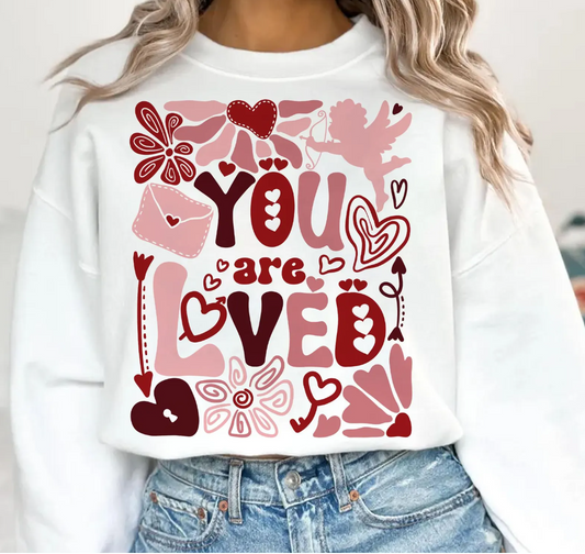 You Are Loved Collage T-Shirt or Crew Sweatshirt