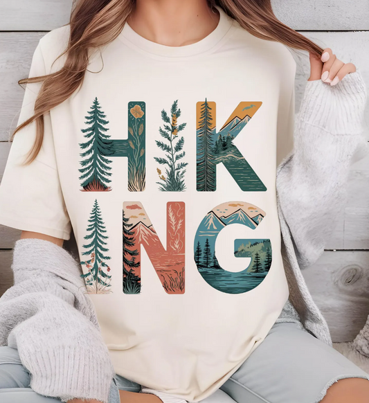 Hiking Collage T-Shirt or Crew Sweatshirt