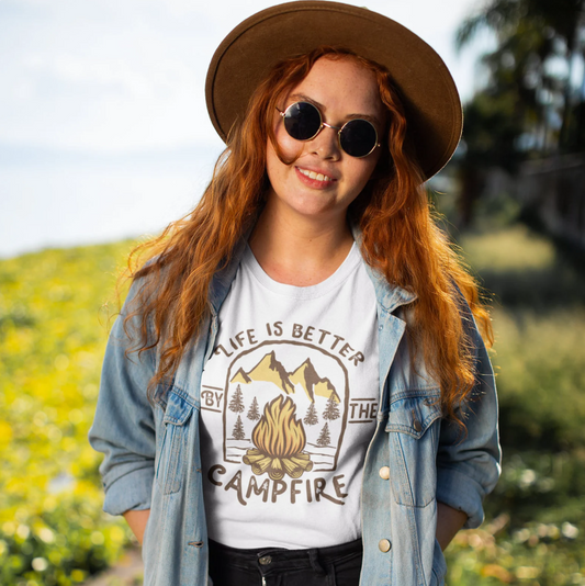 Life Is Better By The Campfire T-Shirt or Crew Sweatshirt