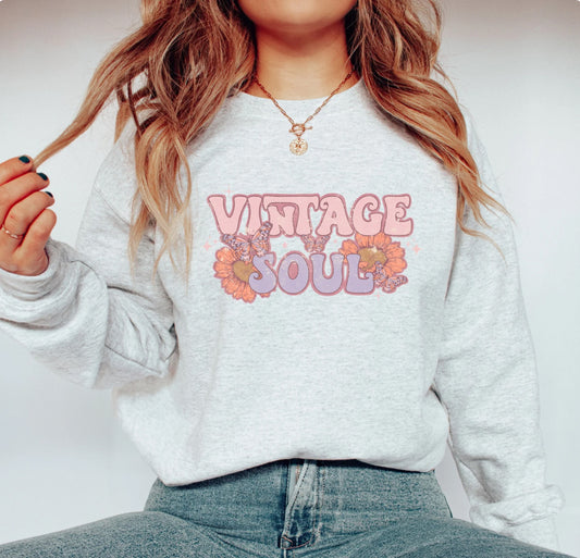 Vintage Soul T-Shirt or Crew Sweatshirt