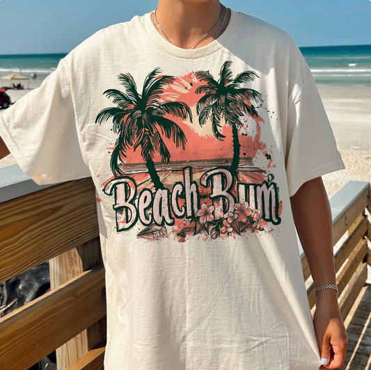 Beach Bum T-Shirt or Crew Sweatshirt