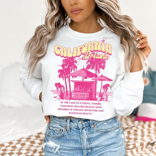 California Dreamin' T-Shirt or Crew Sweatshirt
