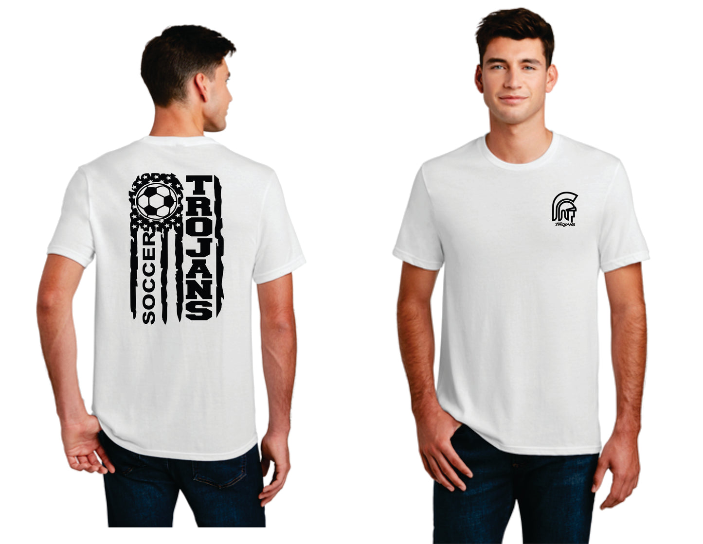 Trojans Front/Back Soccer Tee