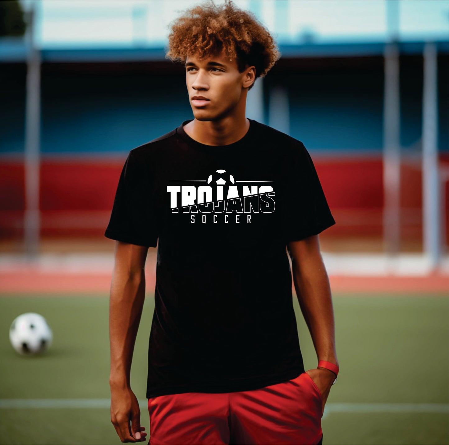 Trojans Soccer Split T Shirt