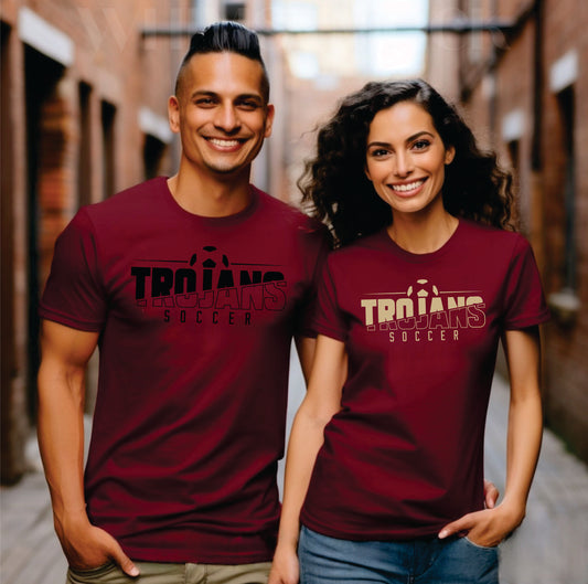 Trojans Soccer Split T Shirt