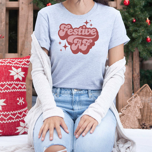 Festive AF Retro Tee