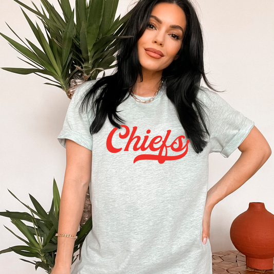 Chief's Script Sweatshirt or T Shirt Youth & Adult Sizes