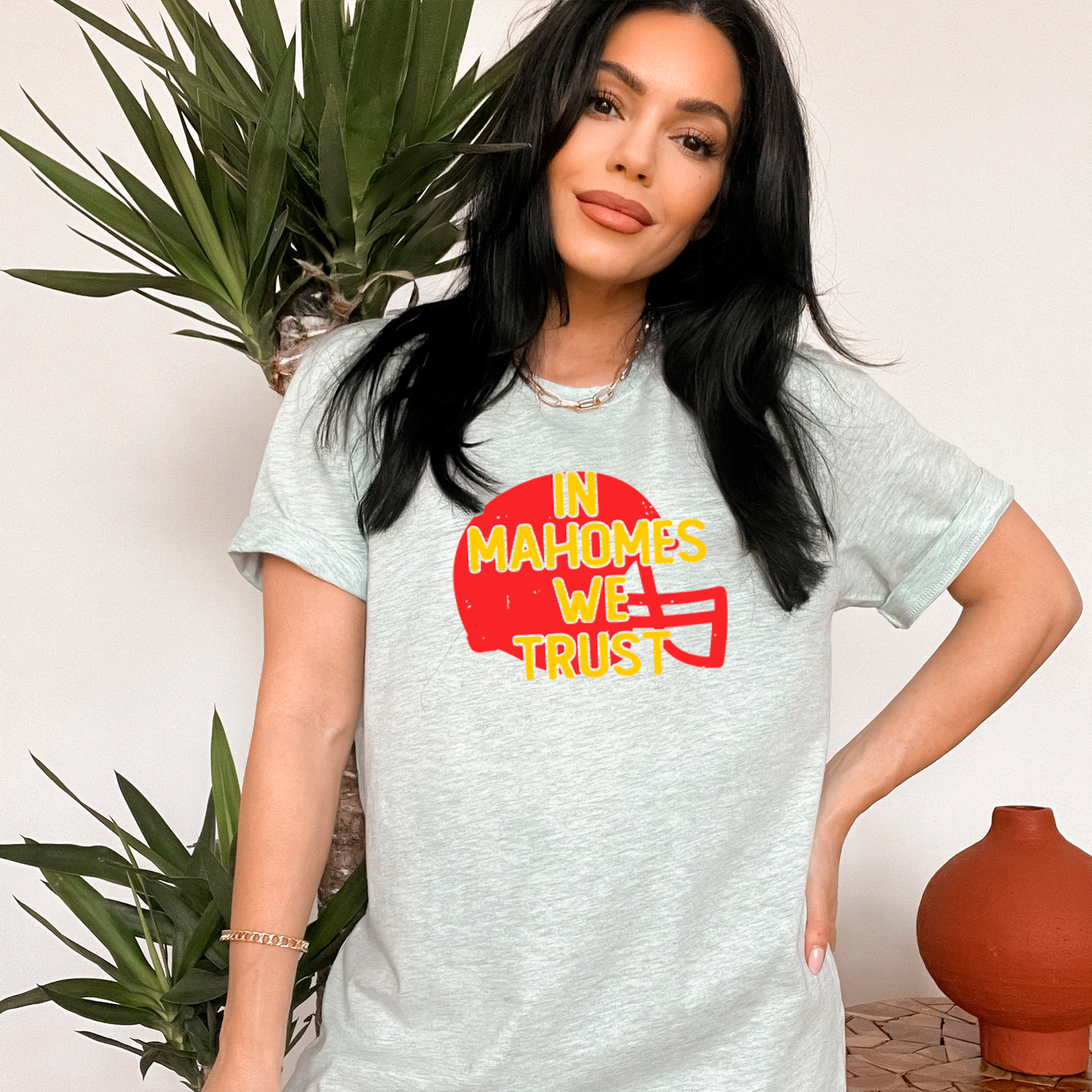 In Mahomes We Trust Sweatshirt or T Shirt Youth & Adult Sizes