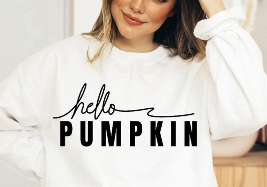 Hello Pumpkin Crew Sweatshirt