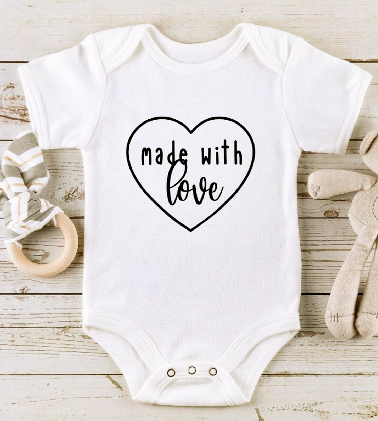 Made With Love Tee/Bodysuit