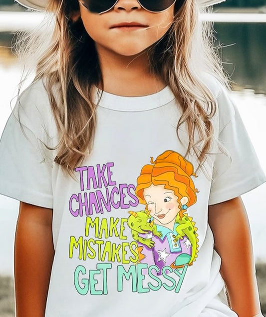 Take Chances Make Mistakes Get Messy Teacher & Lizard Tee