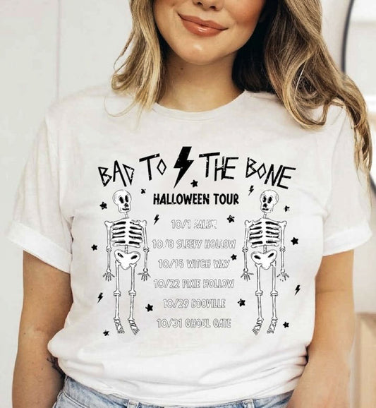 Bad To The Bone Halloween Tour Tee