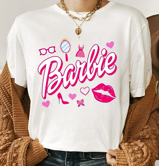 Barbie With Barbie Things Tee