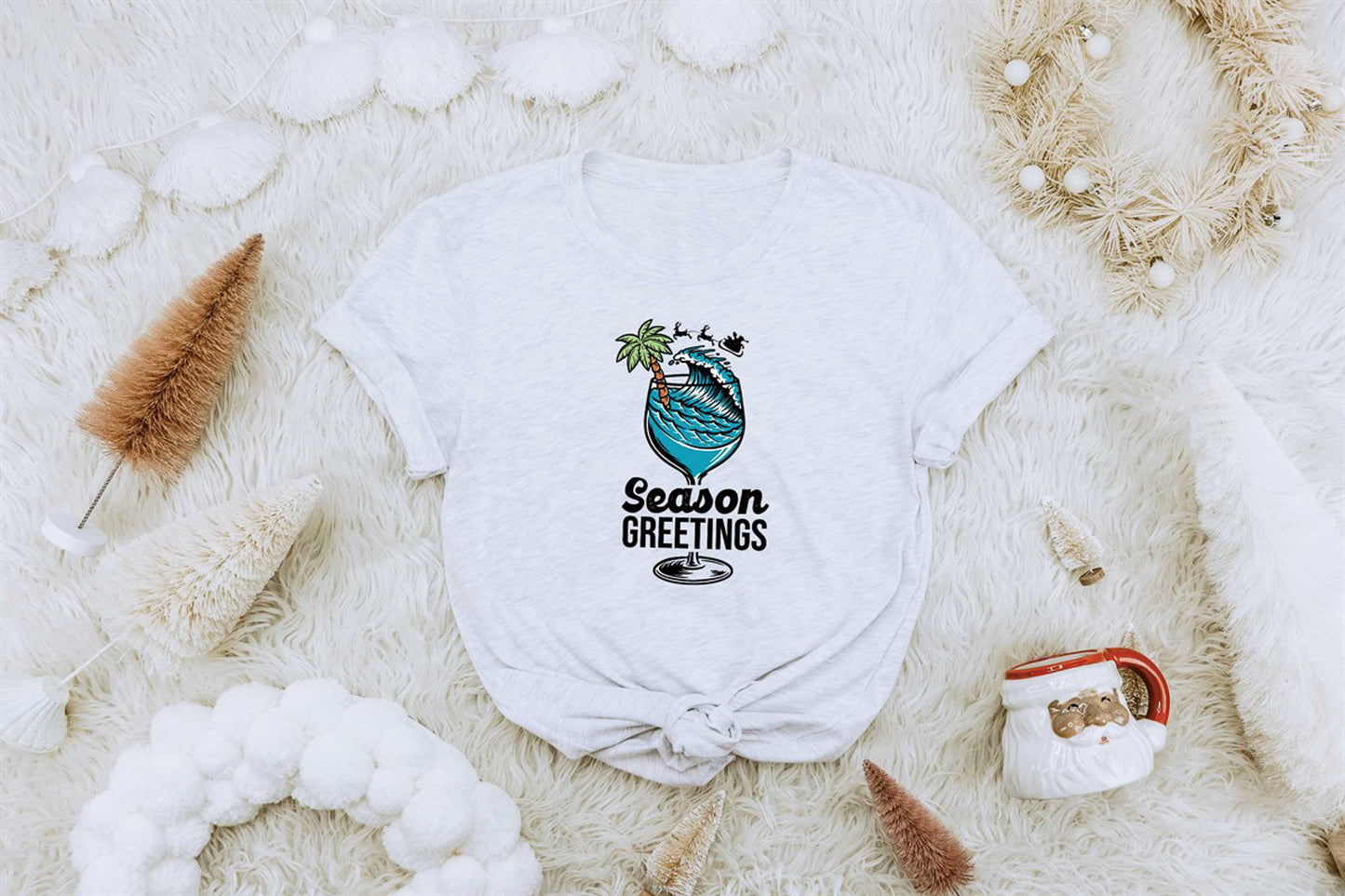 Season Greetings Tropical Drink Tee