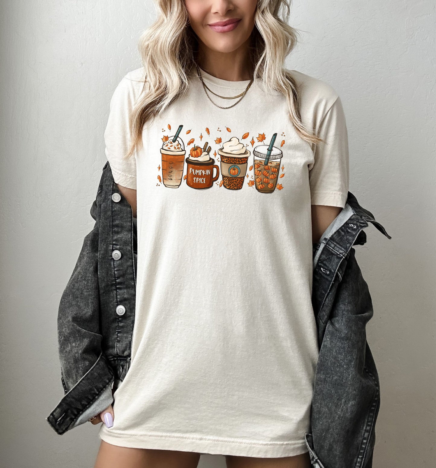 *4 Fall Drinks T-Shirt or Crew Sweatshirt