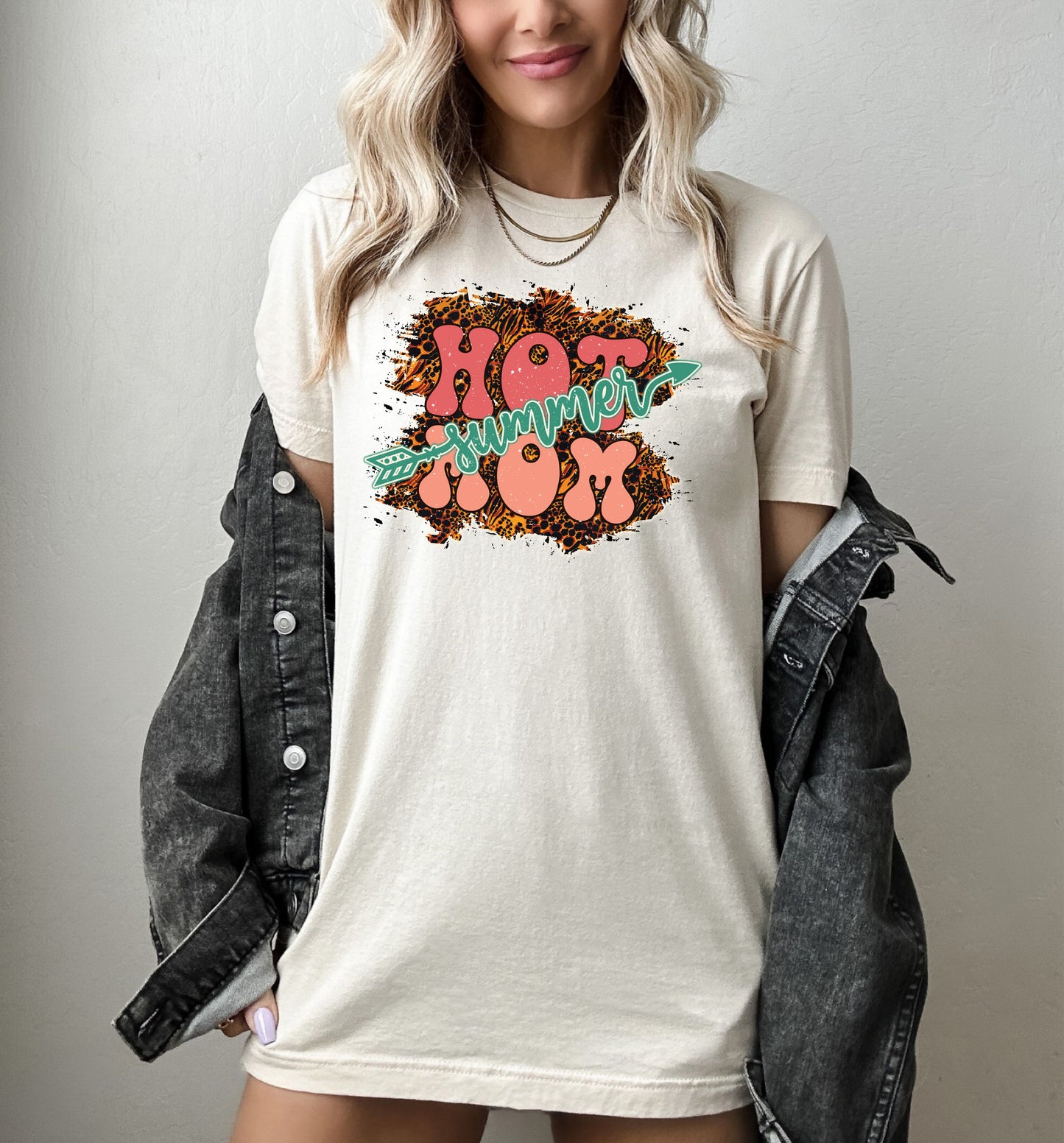 Hot Mom Summer T-Shirt or Crew Sweatshirt