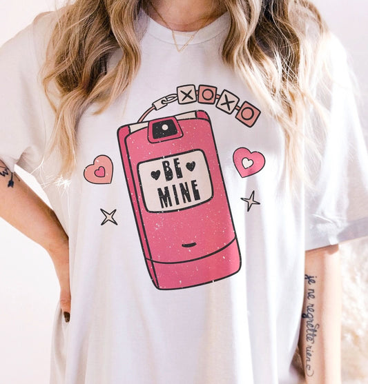 Be Mine Flip Phone Tee