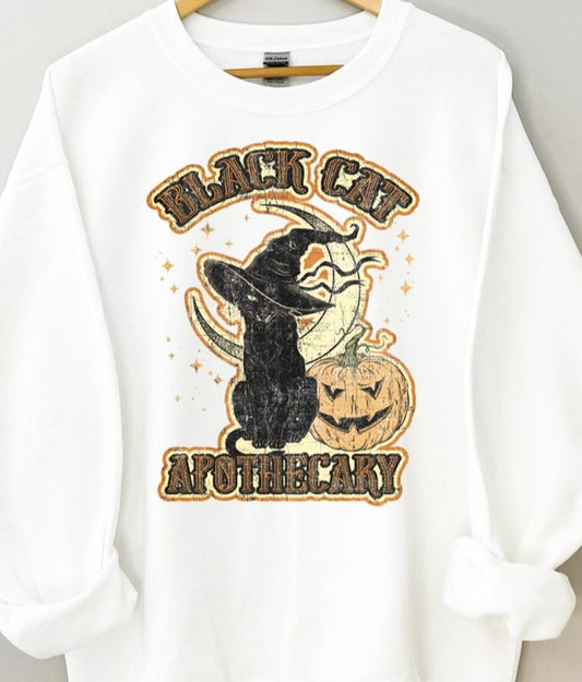 Black Cat Apothecary Crew Sweatshirt