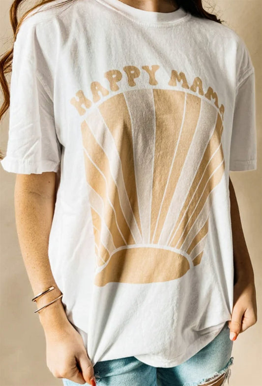 Happy Mama With Sun T-Shirt or Crew Sweatshirt