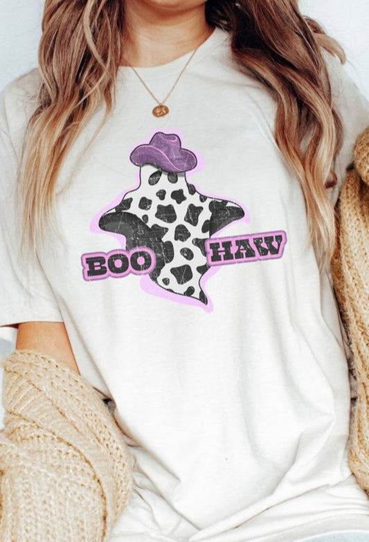 Boo Haw Cowgirl Ghost Tee