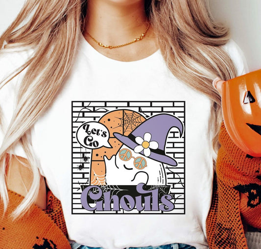 Let's Go Ghouls Hippy Ghost Tee